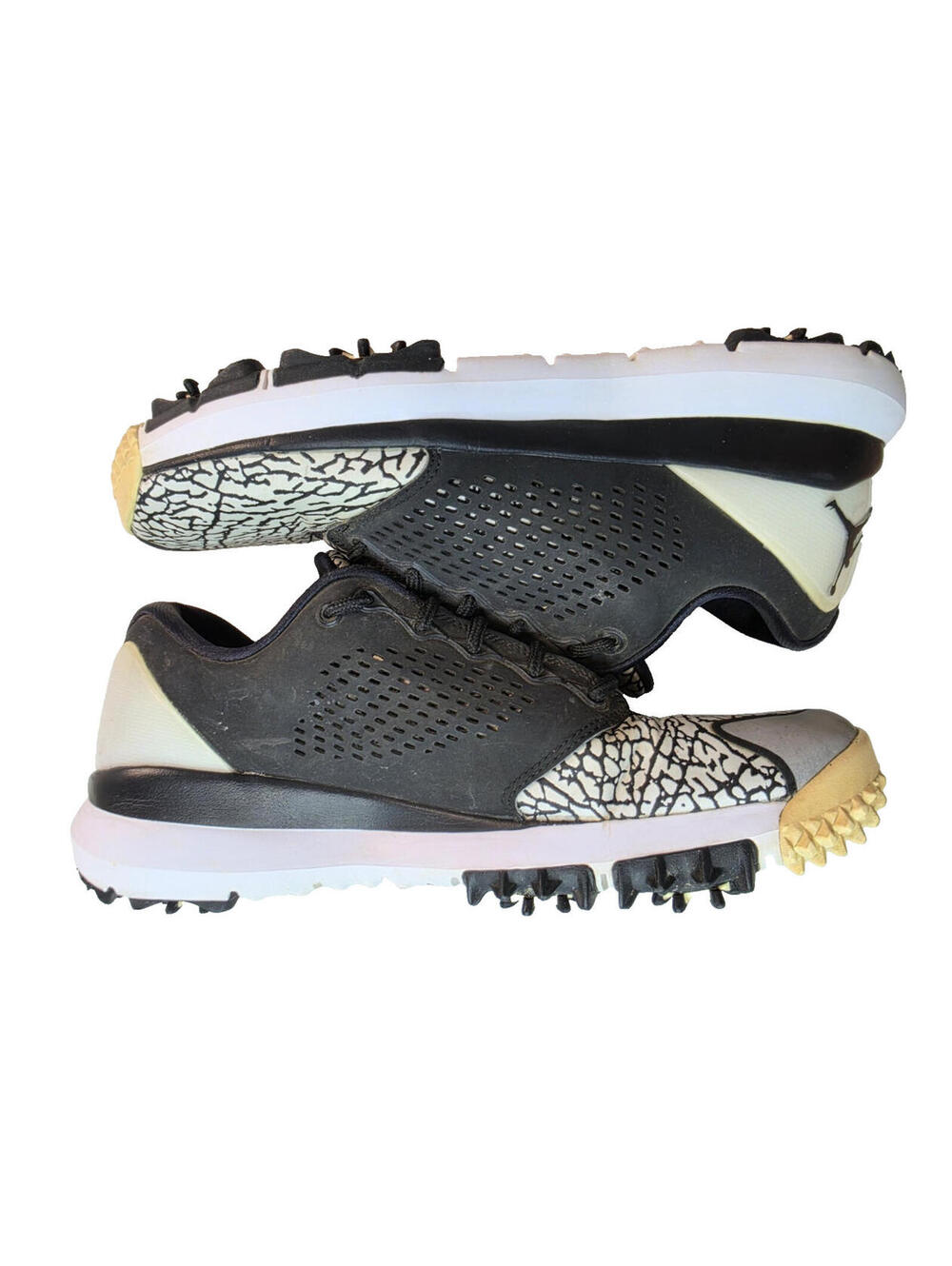 Jordan Trainer ST Golf Shoes Black Elephant Print 833359-110 Mens Size 11